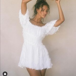 Sabo Skirt White Mini Dress